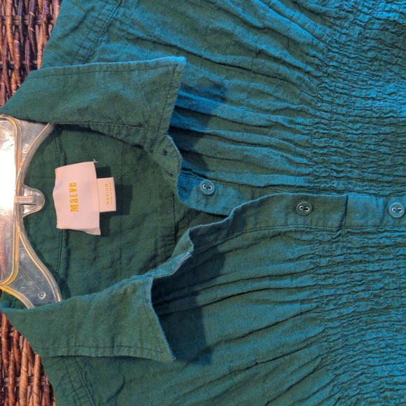 Anthro Maeve Bellamy Cotton Linen Top - Picture 6 of 12